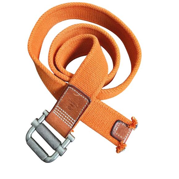 Timberland Orange Web Belt One Size Adjustable Utility Basic Outdoors Casual - Picture 1 of 5
